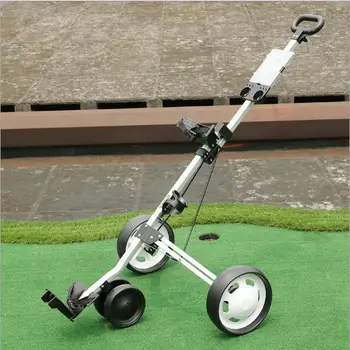Three-wheeled Aluminum alloy Golf Trolley Folding Golf cart Golf charter with scorecard
Three-wheeled Aluminum alloy Golf Trolley Folding Golf cart Golf charter with scorecard