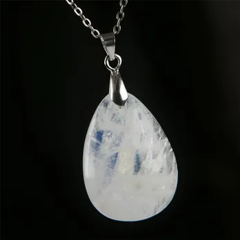 Genuine Blue Lights Natural Moonstone Pendant Necklaces Crystal Water Drop Bead Natural Stone Pendant 29x21x9mm AAA
Genuine Blue Lights Natural Moonstone Pendant Necklaces Crystal Water Drop Bead Natural Stone Pendant 29x21x9mm AAA