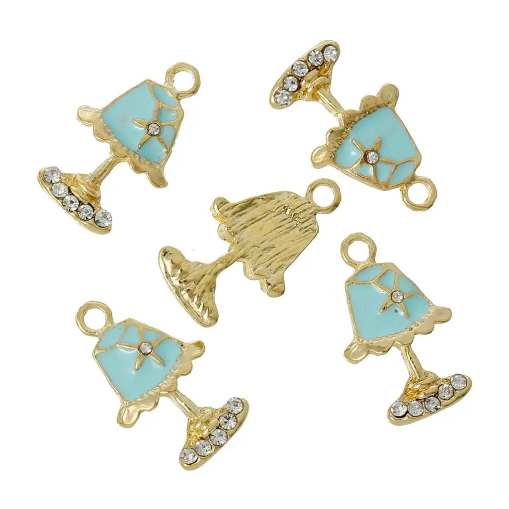 DoreenBeads Zinc Metal Alloy Charm Pendants Table Lamp Gold color Light blue StarClear Rhinestone Enamel 23mmx14mm,1 Piece
DoreenBeads Zinc Metal Alloy Charm Pendants Table Lamp Gold color Light blue StarClear Rhinestone Enamel 23mmx14mm,1 Piece