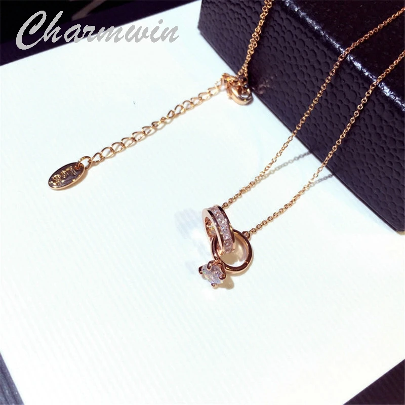 Charmwin New Fashion Cubic Zirconia Short Necklaces Women Rhinestone Circle Pendant Necklaces Clavicle Necklace PN344
Charmwin New Fashion Cubic Zirconia Short Necklaces Women Rhinestone Circle Pendant Necklaces Clavicle Necklace PN344