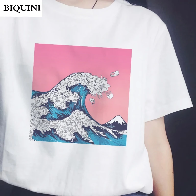 Aesthetic Views Print T-shirt for Women Short Sleeve 100%cotton Starry Sky Waves Vintage Tumblr Korean Clothing Tee Shirt Femme
Aesthetic Views Print T-shirt for Women Short Sleeve 100%cotton Starry Sky Waves Vintage Tumblr Korean Clothing Tee Shirt Femme