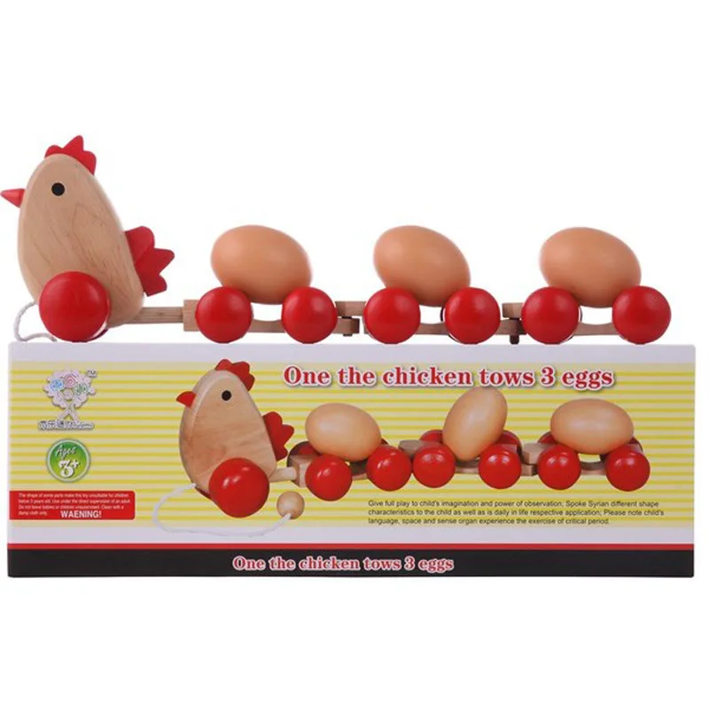 Wooden children's drag toy cartoon model simulation hen drag egg blocks early education building blocks high quality toys
Wooden children's drag toy cartoon model simulation hen drag egg blocks early education building blocks high quality toys