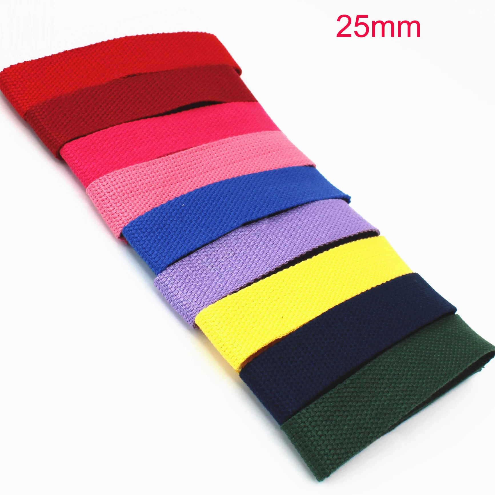 10 Meter 25mm Canvas Cotton Webbings Backpack Strap Belt Webbing Polyester Ribbon Sewing Tape Bias Binding Clothing Accessories
10 Meter 25mm Canvas Cotton Webbings Backpack Strap Belt Webbing Polyester Ribbon Sewing Tape Bias Binding Clothing Accessories