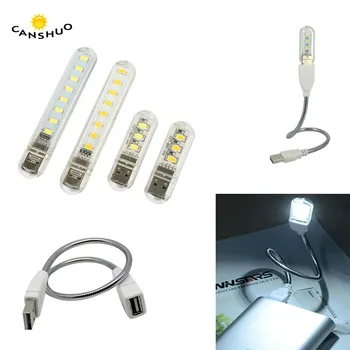 USB 5V LED Night Light 3LEDs 8LEDs + Flexible Hose Extension wire Book Lamp for Reading Notebook Power Bank Computer Laptop
USB 5V LED Night Light 3LEDs 8LEDs + Flexible Hose Extension wire Book Lamp for Reading Notebook Power Bank Computer Laptop