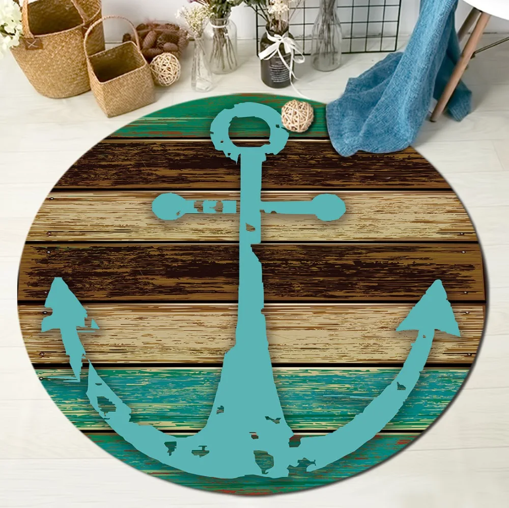 Anchor Rustic Wooden Board Round Rugs And Carpets For Kids Baby Home Living Room Crystal Velvet Large Cushion Bedroom Bath Mats
Anchor Rustic Wooden Board Round Rugs And Carpets For Kids Baby Home Living Room Crystal Velvet Large Cushion Bedroom Bath Mats