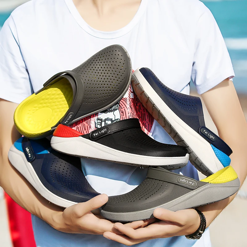 Summer Beach Croc Shoes Woman Outdoor Slippers Breathable Sandals Men Antiskid Slides Couples Flip Flops Slip-on Sandals
Summer Beach Croc Shoes Woman Outdoor Slippers Breathable Sandals Men Antiskid Slides Couples Flip Flops Slip-on Sandals