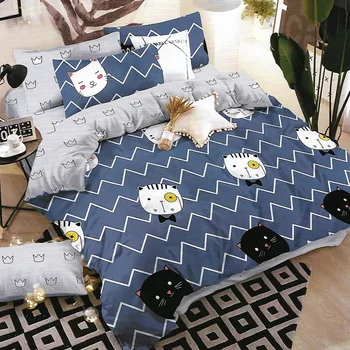 Duvet Cover Fitted Sheet Pillowcase 4pcs Bedding Set 1.2m 1.5m Bed Linen Single Twin Queen Full Size 
Duvet Cover Fitted Sheet Pillowcase 4pcs Bedding Set 1.2m 1.5m Bed Linen Single Twin Queen Full Size