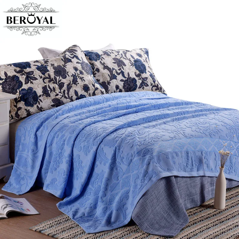 Beroyal Brand Throw Blanket - 1PC 100% Cotton Floral Blanket Adult Blanket Spring/Autumn Sofa Blanket Cobertor 200x220cm
Beroyal Brand Throw Blanket - 1PC 100% Cotton Floral Blanket Adult Blanket Spring/Autumn Sofa Blanket Cobertor 200x220cm