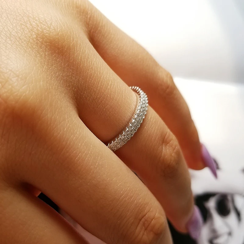 Original arrivals 925 Sterling Silver wedding band eternity Ring Engagement cubic zirconia finger for fashion personaliz R4414
Original arrivals 925 Sterling Silver wedding band eternity Ring Engagement cubic zirconia finger for fashion personaliz R4414