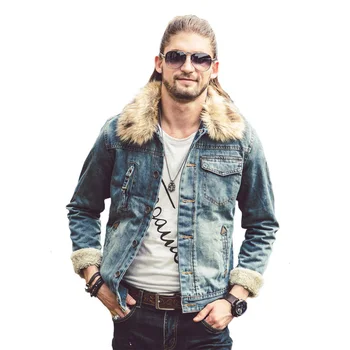 Winter New Men's Clothing Vintage Denim Jacket plus Fleece Thick Fur collar Outerwear Fashion Casual Warm Cowboy Coats
Winter New Men's Clothing Vintage Denim Jacket plus Fleece Thick Fur collar Outerwear Fashion Casual Warm Cowboy Coats