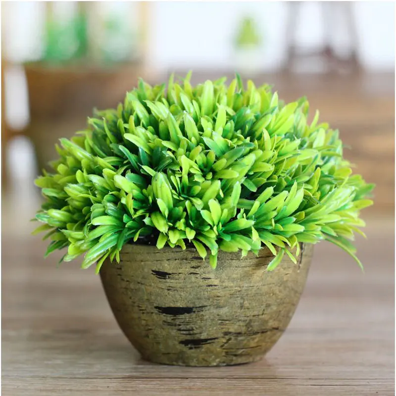 1Pcs New Free Artificial Plastic Green Plants Floral Decor Fake Leaves simulation small potted Flores artificiais bonsai
1Pcs New Free Artificial Plastic Green Plants Floral Decor Fake Leaves simulation small potted Flores artificiais bonsai