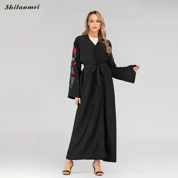 2019 Abaya Dubai Kaftan Arab Women Long Floral Muslim Kimono Cardigan Hijab Dress Elbise Mubarak Turkish Islamic Prayer Clothing
2019 Abaya Dubai Kaftan Arab Women Long Floral Muslim Kimono Cardigan Hijab Dress Elbise Mubarak Turkish Islamic Prayer Clothing