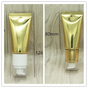 50PCS 30ml Gold Soft Tube With Pump For Emulsion/CC Cream/Eye cream Cosmetic Tube 30g Plastic Soft tube Cosmetic container hose
50PCS 30ml Gold Soft Tube With Pump For Emulsion/CC Cream/Eye cream Cosmetic Tube 30g Plastic Soft tube Cosmetic container hose