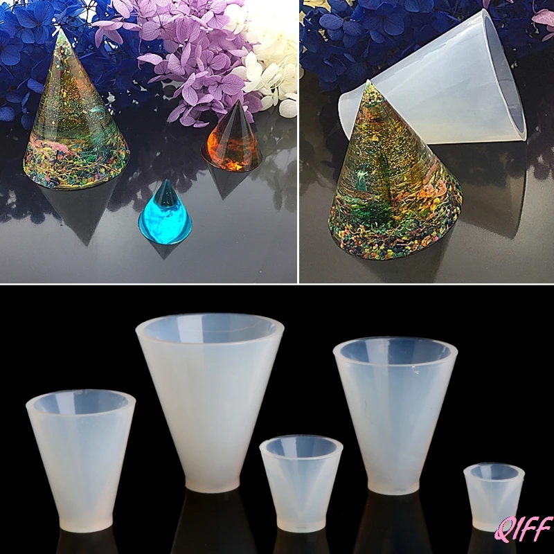 Drop&Wholesale DIY Silicone Cone Mold for Resin Epoxy Casting Jewelry Making Craft Tools Mould APR28
Drop&Wholesale DIY Silicone Cone Mold for Resin Epoxy Casting Jewelry Making Craft Tools Mould APR28