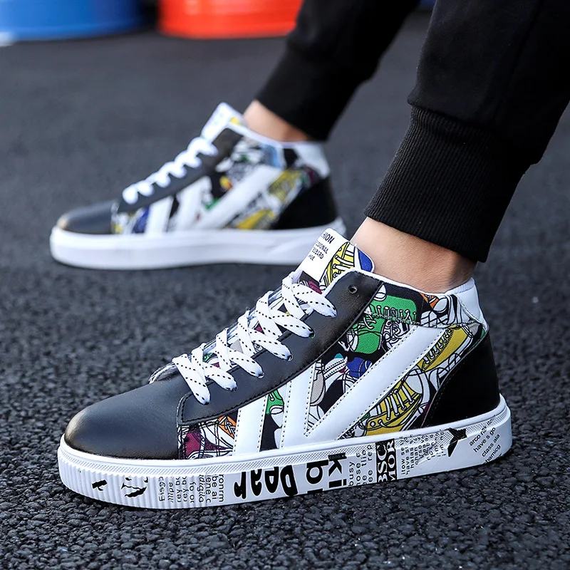 Men Shoes 2018 Wintter Fashion High Top Canvas Casual Shoes Patchwork Men's Vulcanize Shoes Lace-up Hip Hop Men Shoes
Men Shoes 2018 Wintter Fashion High Top Canvas Casual Shoes Patchwork Men's Vulcanize Shoes Lace-up Hip Hop Men Shoes