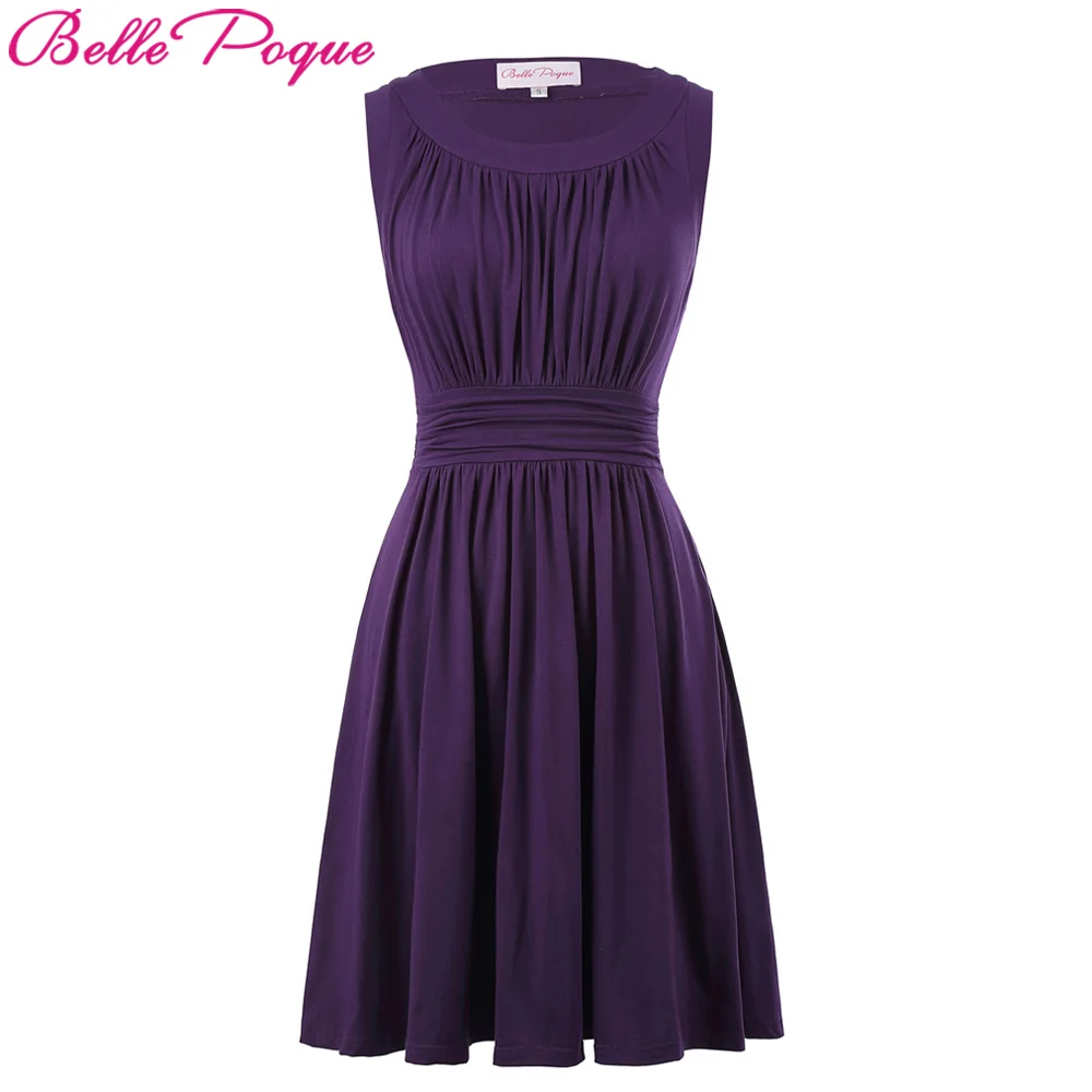 Belle Poque 2018 Retro Vintage A-Line Summer Dress Cotton Pleated Design Female Casual Vestidos Solid Sleeveless Women Dresses
Belle Poque 2018 Retro Vintage A-Line Summer Dress Cotton Pleated Design Female Casual Vestidos Solid Sleeveless Women Dresses