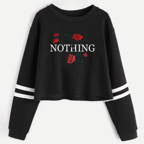 Women Hoodies Long Sleeve Autumn Casual Letter Sweatshirt Pullover Jumper Top | Женская одежда