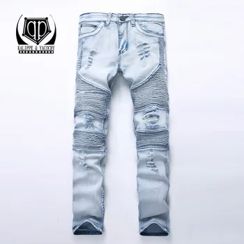 Denim Jeans Men Fashion Badge Patchwork Destroy Jeans Men's Straight Slim Hole Hip Hop Streetwear Distressed Jeans plus 28-40
Denim Jeans Men Fashion Badge Patchwork Destroy Jeans Men's Straight Slim Hole Hip Hop Streetwear Distressed Jeans plus 28-40