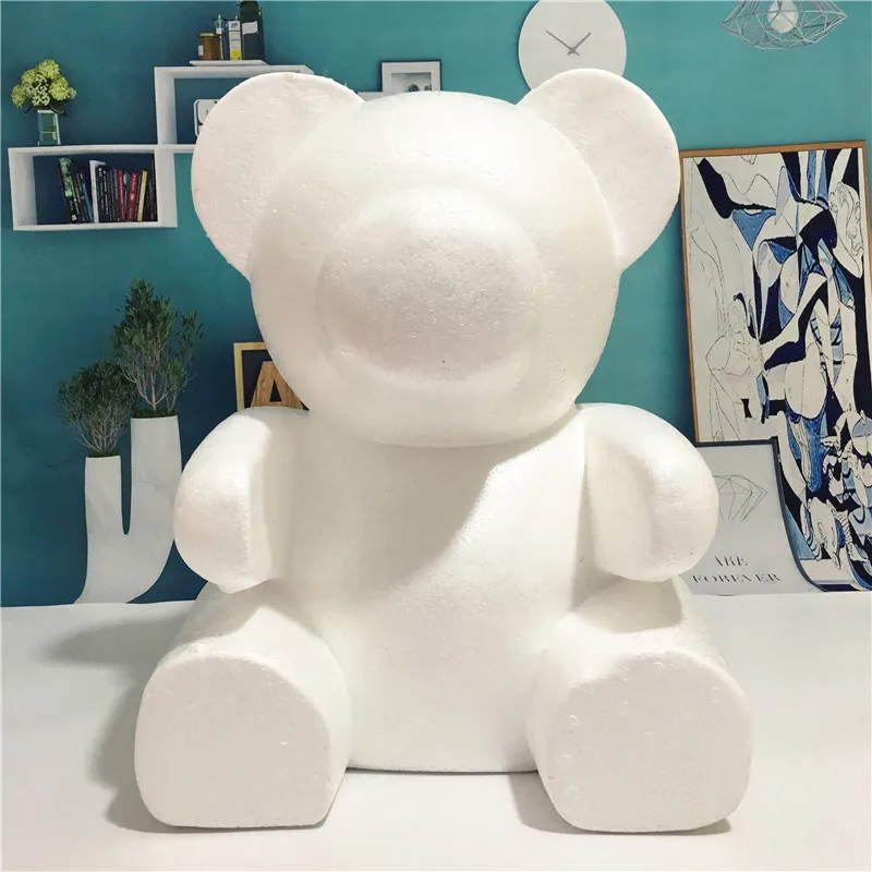 polystyrene sitting teddy bear