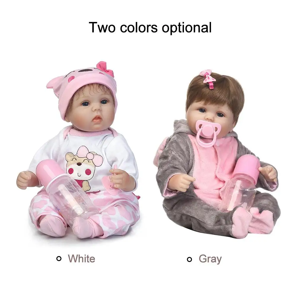 Fashion 40cm Reborn Baby Doll Soft Vinyl Silicone Kids Pretend Play Toy with Pacifier
Fashion 40cm Reborn Baby Doll Soft Vinyl Silicone Kids Pretend Play Toy with Pacifier