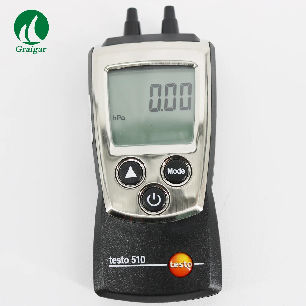 Testo 510 Высокоточный цифровой манометр диапазон измерения 0 ~ 100 мбар|Приборы для