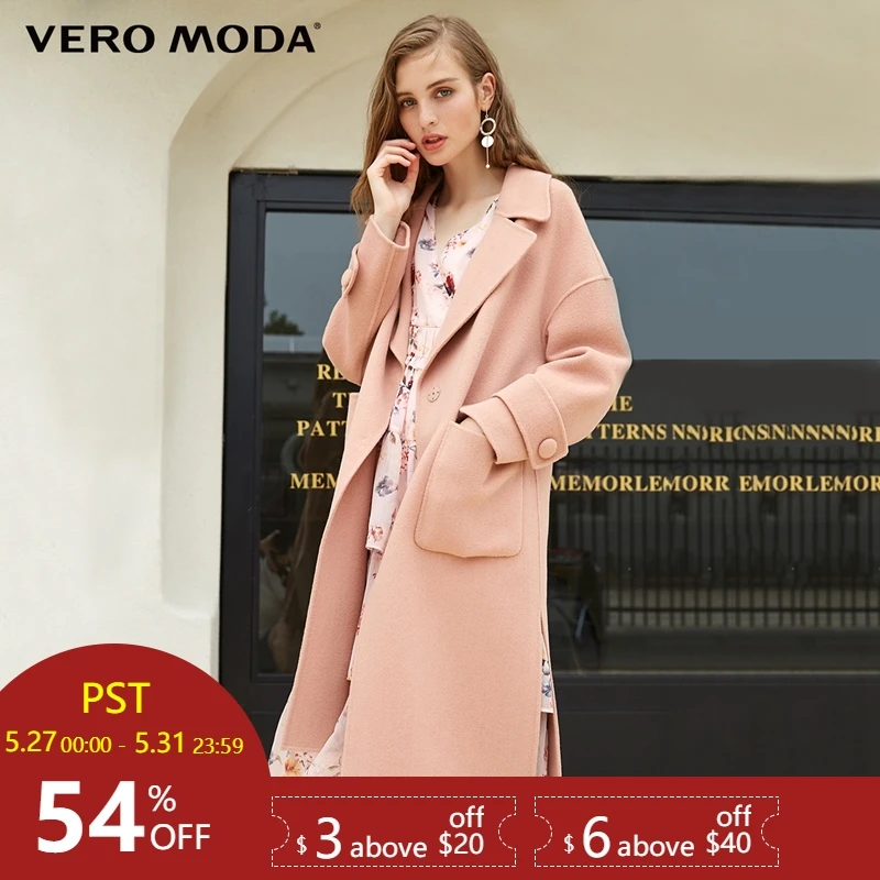 Vero Moda Women's new 100% wool double-sided off-the-shoulder pure woolen overcoat | 318327502
Vero Moda Women's new 100% wool double-sided off-the-shoulder pure woolen overcoat | 318327502