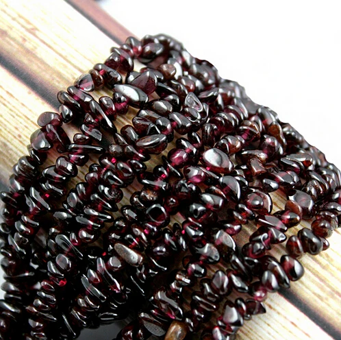 

34inch Natural garnet Chips loose Beads necklace Stone necklace