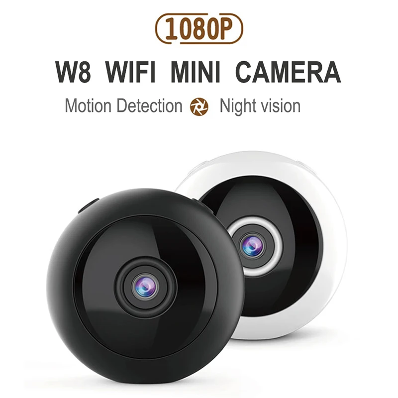 W8 HD 1080P Mini Camera wifi Infrared Night Vision Micro Camera Wireless IP video Camera Motion Detection DV DVR Small camcorder
W8 HD 1080P Mini Camera wifi Infrared Night Vision Micro Camera Wireless IP video Camera Motion Detection DV DVR Small camcorder