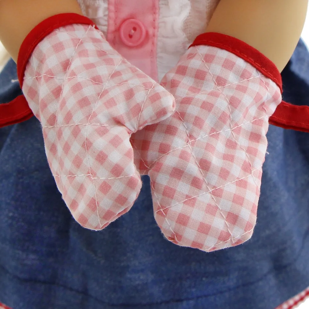 Cute Handmade 1 Pair of Mini Pink Gloves Plaid Stripe Heat Resistant Gloves Clothes Accessories for American Girl Doll 18 Inch
Cute Handmade 1 Pair of Mini Pink Gloves Plaid Stripe Heat Resistant Gloves Clothes Accessories for American Girl Doll 18 Inch