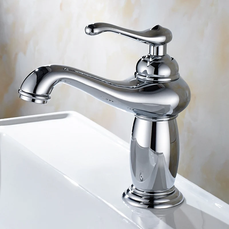 Chrome Polished Basin Faucet Deck Mounted Bathroom Sink Faucet Mixer Tap Single Hole Single Handle KD1219
Chrome Polished Basin Faucet Deck Mounted Bathroom Sink Faucet Mixer Tap Single Hole Single Handle KD1219
