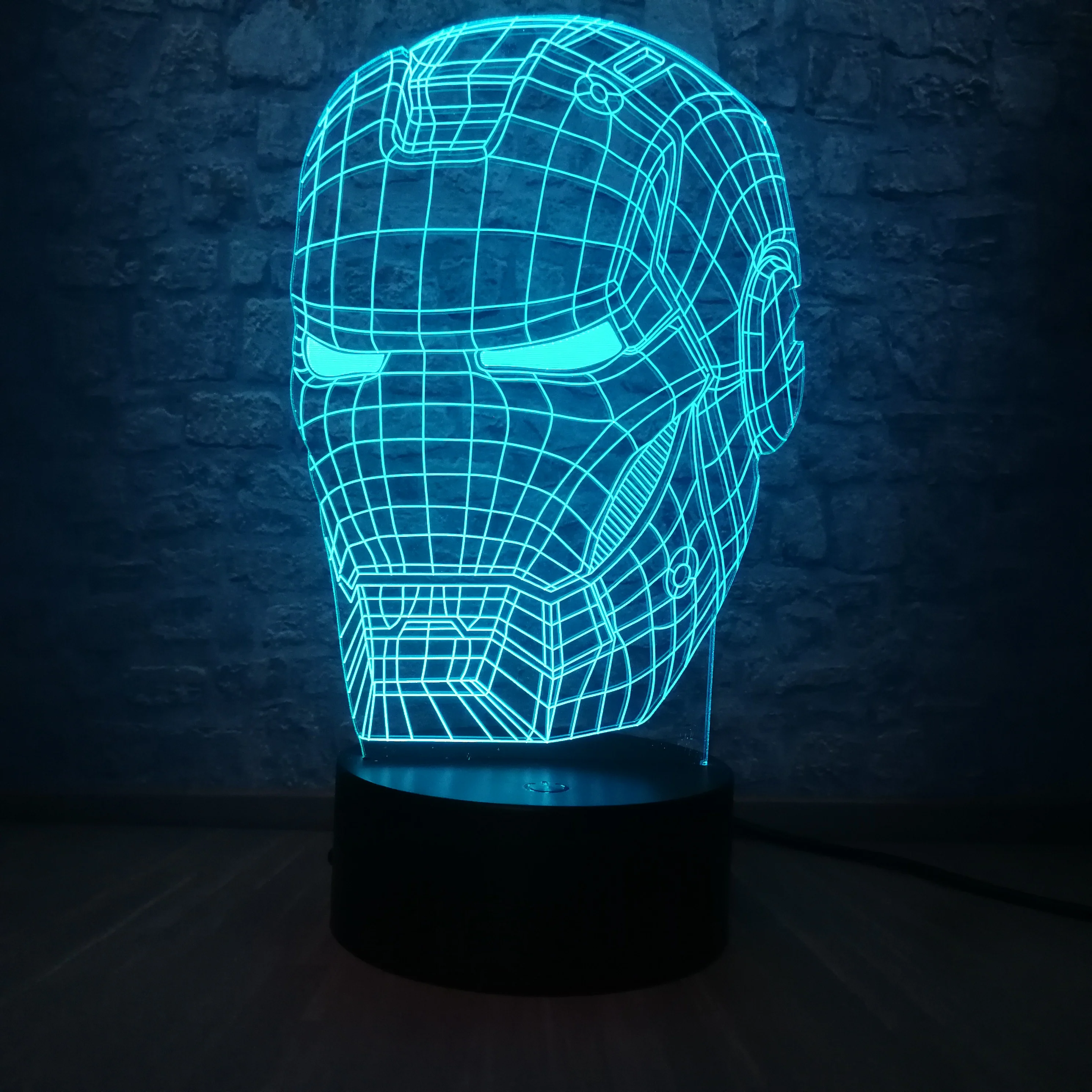 Marvel Avengers Legend 3D Art Iron Man Mask Illusion RGB Lamp 7 Color Change room Decor Table Night Light Christmas Gift Kid Toy
Marvel Avengers Legend 3D Art Iron Man Mask Illusion RGB Lamp 7 Color Change room Decor Table Night Light Christmas Gift Kid Toy
