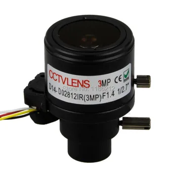 Auto iris lens 3.0 Megapixel HD CCTV camera lens 2.8-12mm varifocal lens for security cameras IP cameras D14 Lens
Auto iris lens 3.0 Megapixel HD CCTV camera lens 2.8-12mm varifocal lens for security cameras IP cameras D14 Lens