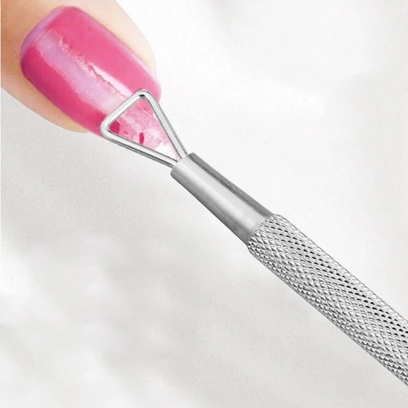 Triangle UV Gel Polish Remover Stick Rod Culticle Pusher Stainless Steel Manicure Nail Art Tool for Removing Gel Varnish
Triangle UV Gel Polish Remover Stick Rod Culticle Pusher Stainless Steel Manicure Nail Art Tool for Removing Gel Varnish