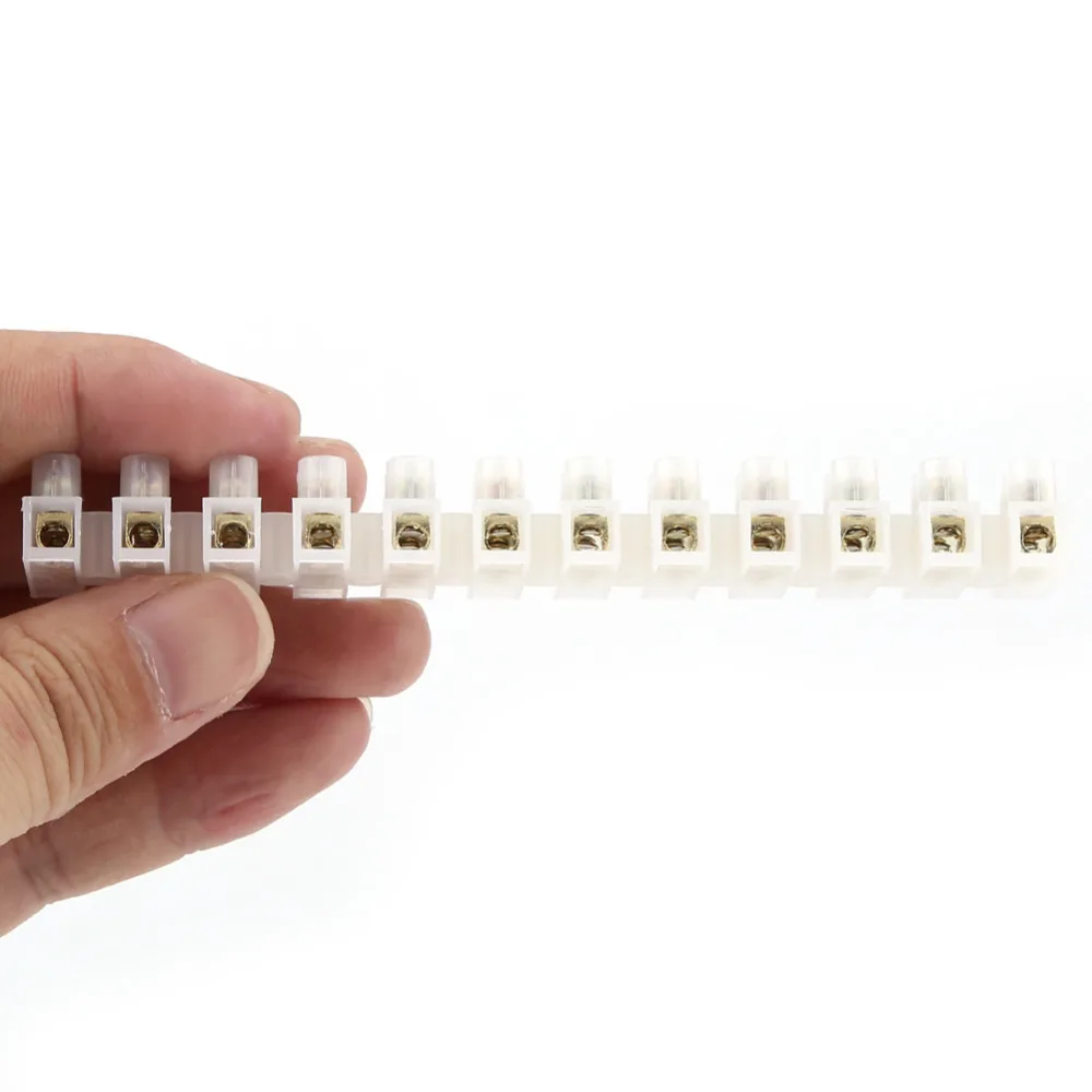 VBESTLIFE 10pcs Barrier Terminal Blocks 360V 10A Dual Row Screw Terminals Electric Barrier 12-terminal Strip Block Terminator
VBESTLIFE 10pcs Barrier Terminal Blocks 360V 10A Dual Row Screw Terminals Electric Barrier 12-terminal Strip Block Terminator