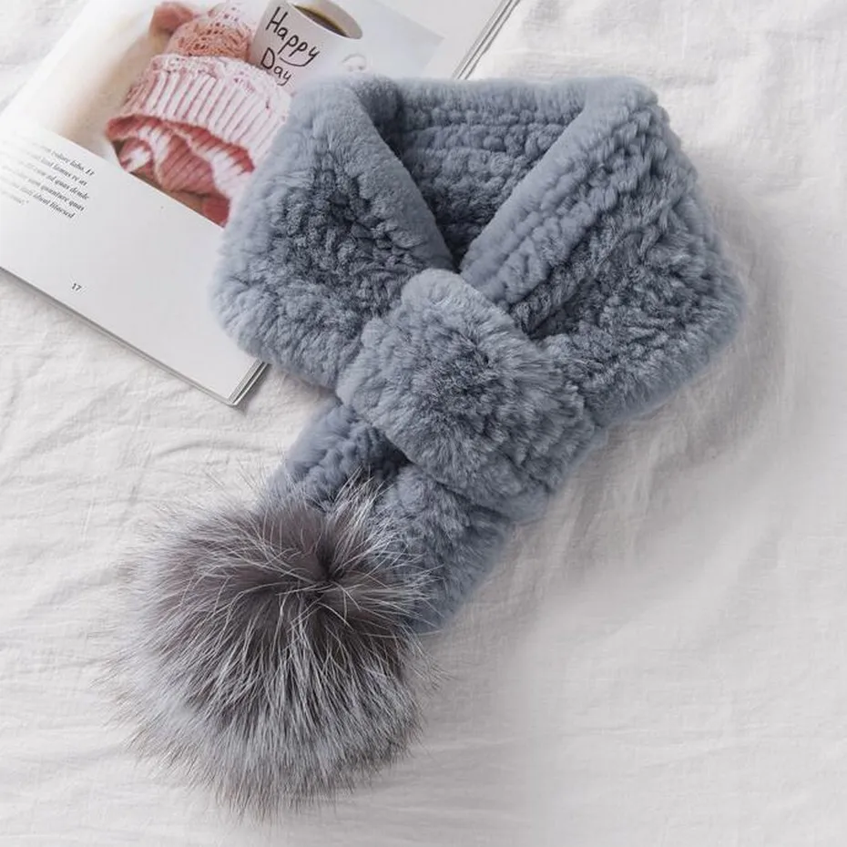2018 Genuine Rex Rabbit Fur Scarf Knitted Fur Scarves Natural Fur Wraps Neck Silver Fox Fur Pom Poms Neckerchief Unisex
2018 Genuine Rex Rabbit Fur Scarf Knitted Fur Scarves Natural Fur Wraps Neck Silver Fox Fur Pom Poms Neckerchief Unisex