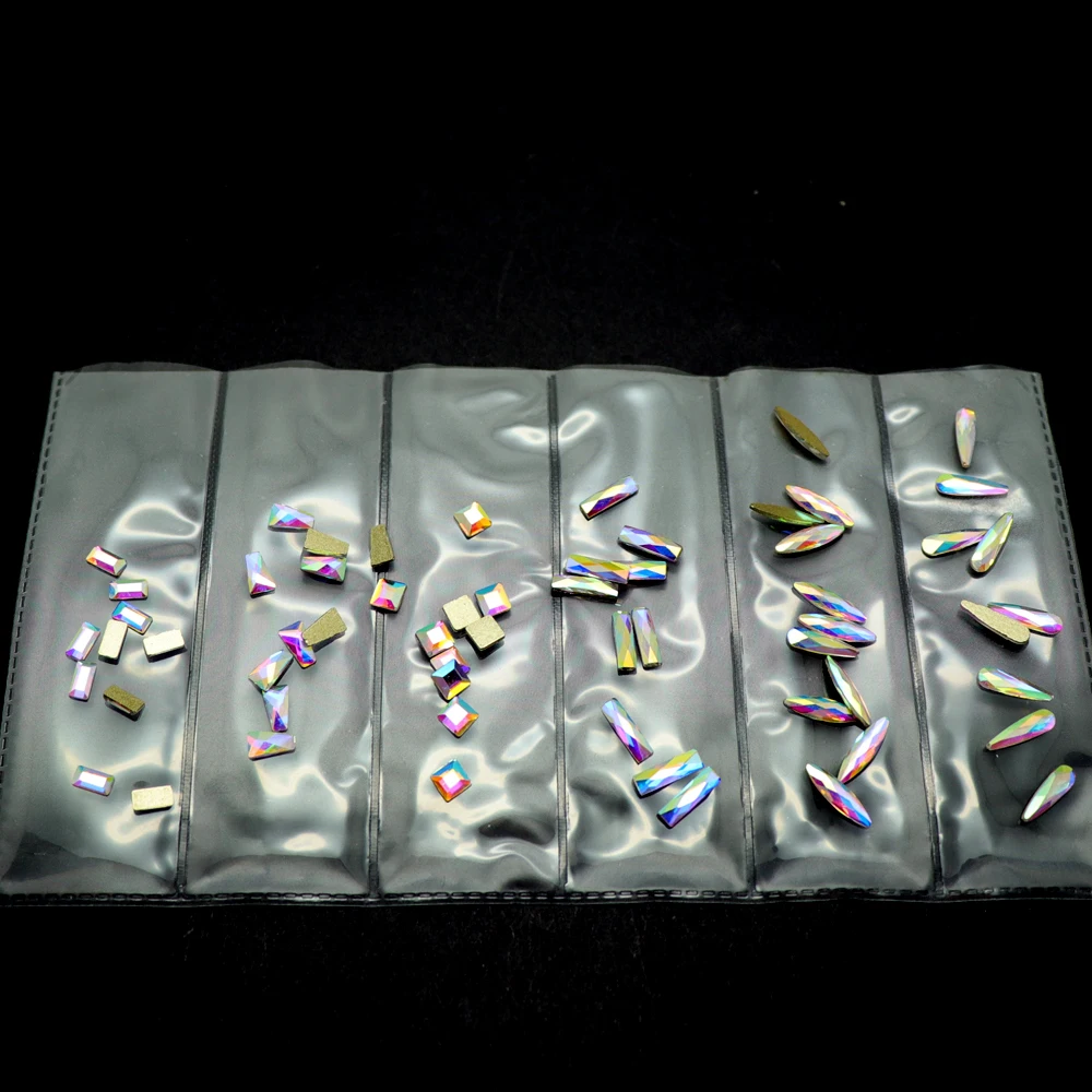 1 Sets of Diamond Nail art 60Pcs/Pack Flat Shaped 6 Shape mixed Glass crystal ab Colorful Stones For 3D Nail Gems Rhinestones
1 Sets of Diamond Nail art 60Pcs/Pack Flat Shaped 6 Shape mixed Glass crystal ab Colorful Stones For 3D Nail Gems Rhinestones