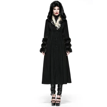 PUNKRAVE Women Gothic Style Two-wear Woolen Imitation Fur Coats Steampunk Women Long Woolen Coats Halloween Witch Cospaly Jacket
PUNKRAVE Women Gothic Style Two-wear Woolen Imitation Fur Coats Steampunk Women Long Woolen Coats Halloween Witch Cospaly Jacket