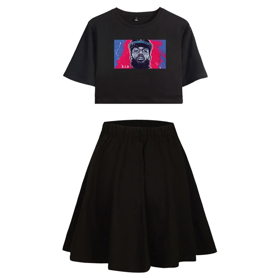 Nipsey Hussle Women Two Piece Sets Fashion Summer Short Sleeve Crop Top+Skirt Hot Sale Casual Streetwear GIRL LADY Clothes
Nipsey Hussle Women Two Piece Sets Fashion Summer Short Sleeve Crop Top+Skirt Hot Sale Casual Streetwear GIRL LADY Clothes