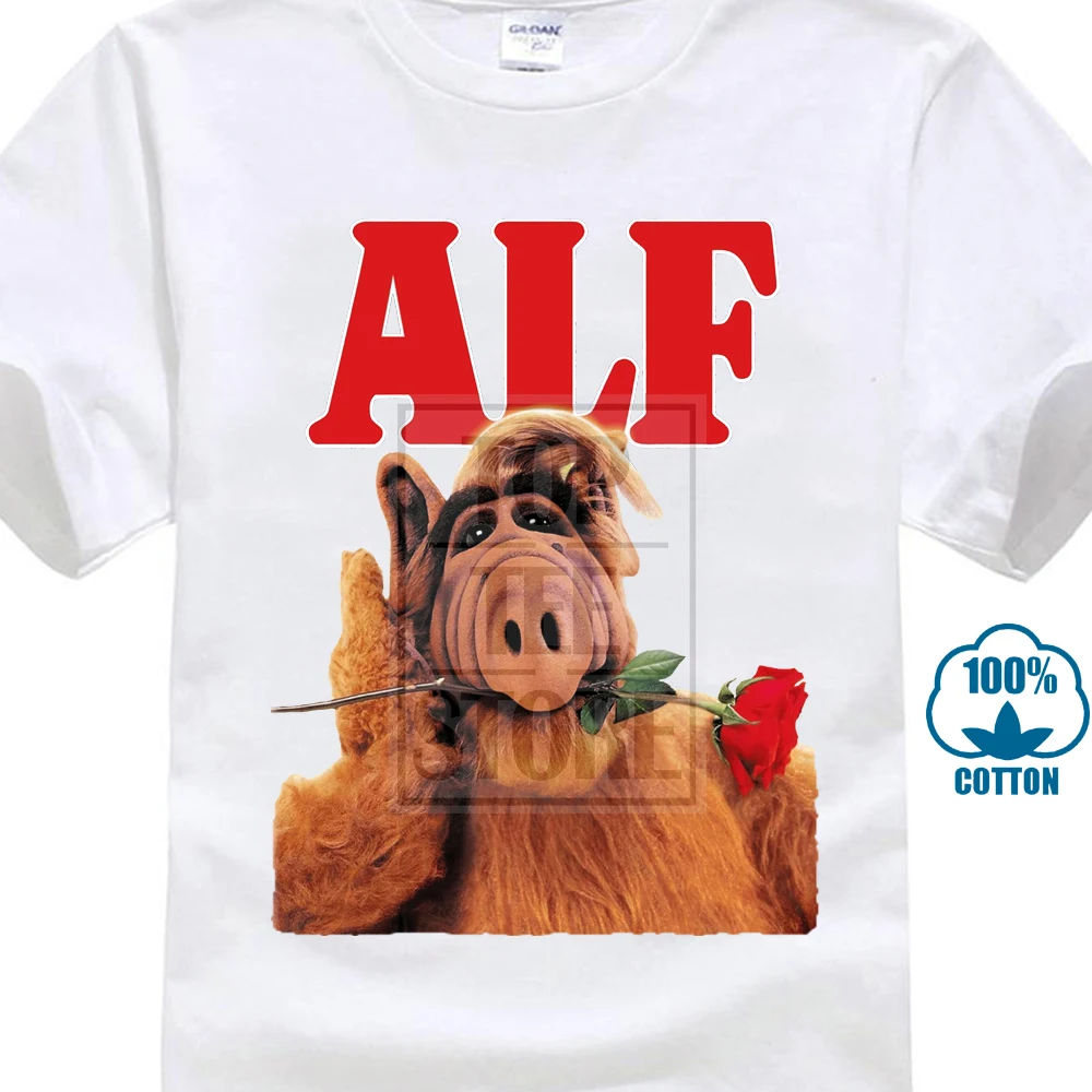 Alf V1 Tv Show Poster 1986 T Shirt White Red Azure Yellow All Sizes S To 4Xl 
Alf V1 Tv Show Poster 1986 T Shirt White Red Azure Yellow All Sizes S To 4Xl