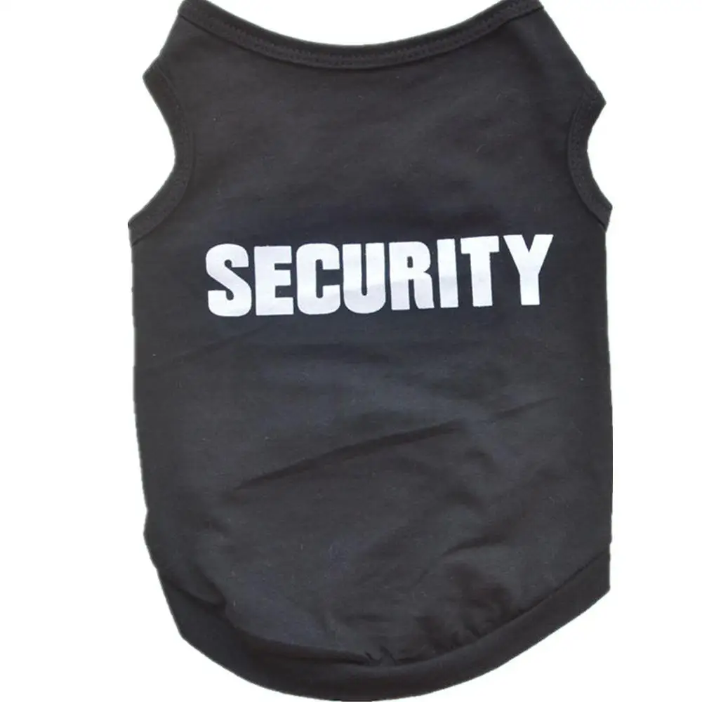 Spring/Summer Pet Dog Vest T-Shirt Security Letter Dog Shirt XS-L Pet Clothes For Dogs Cats Puppy Dog Clothes Wholesale
Spring/Summer Pet Dog Vest T-Shirt Security Letter Dog Shirt XS-L Pet Clothes For Dogs Cats Puppy Dog Clothes Wholesale