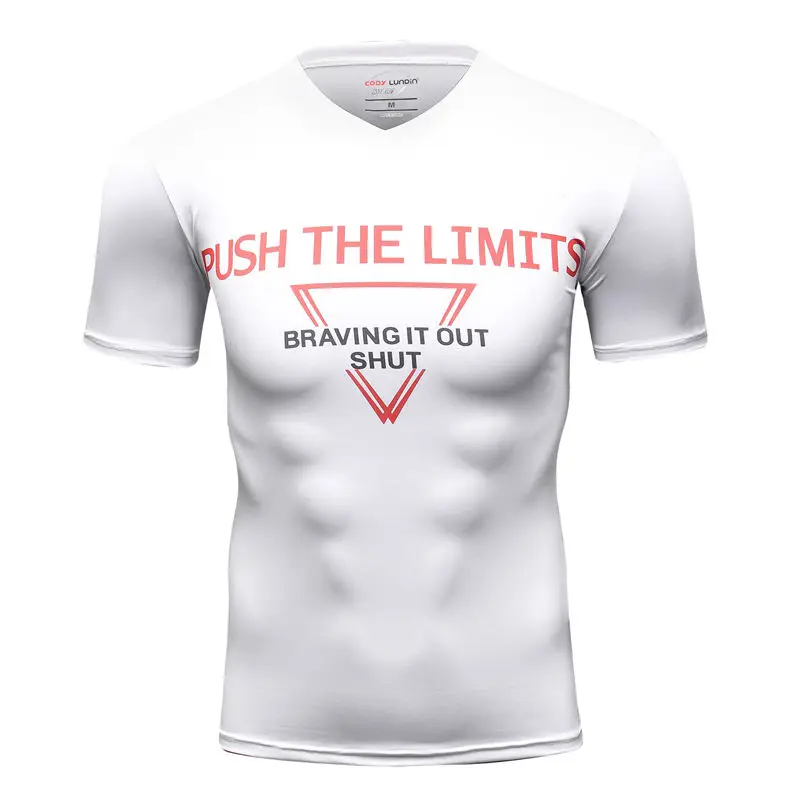 Фото T shirts Men Compression Shirt Short Sleeve Crossfit Tops For Male Fitness Clothing Basketball Jersey Jogging gym sport Yoga | Спорт и