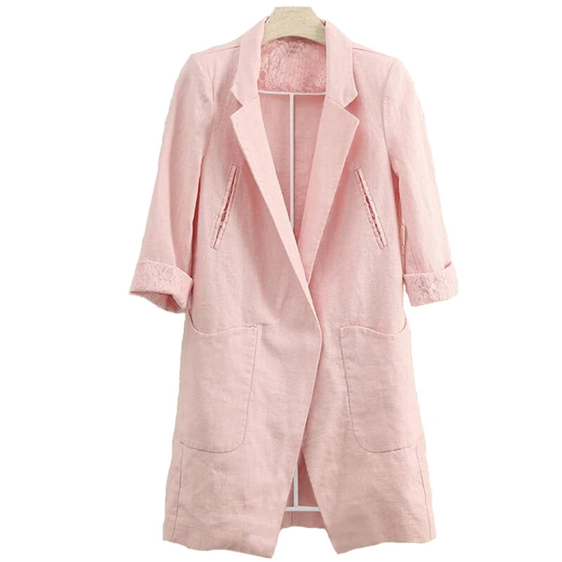 Fashion Cotton Linen Small Blazers Women 2019 Spring Summer Casual Tops Female Plus size Thin Jacket Medium Sleeve Suits 2631
Fashion Cotton Linen Small Blazers Women 2019 Spring Summer Casual Tops Female Plus size Thin Jacket Medium Sleeve Suits 2631