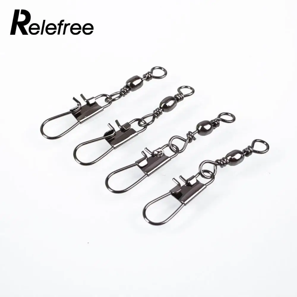 Relefree 100Pcs Barrel Swivel Fishing Connector Interlock Snap Fish Accessory Tool 10#
Relefree 100Pcs Barrel Swivel Fishing Connector Interlock Snap Fish Accessory Tool 10#