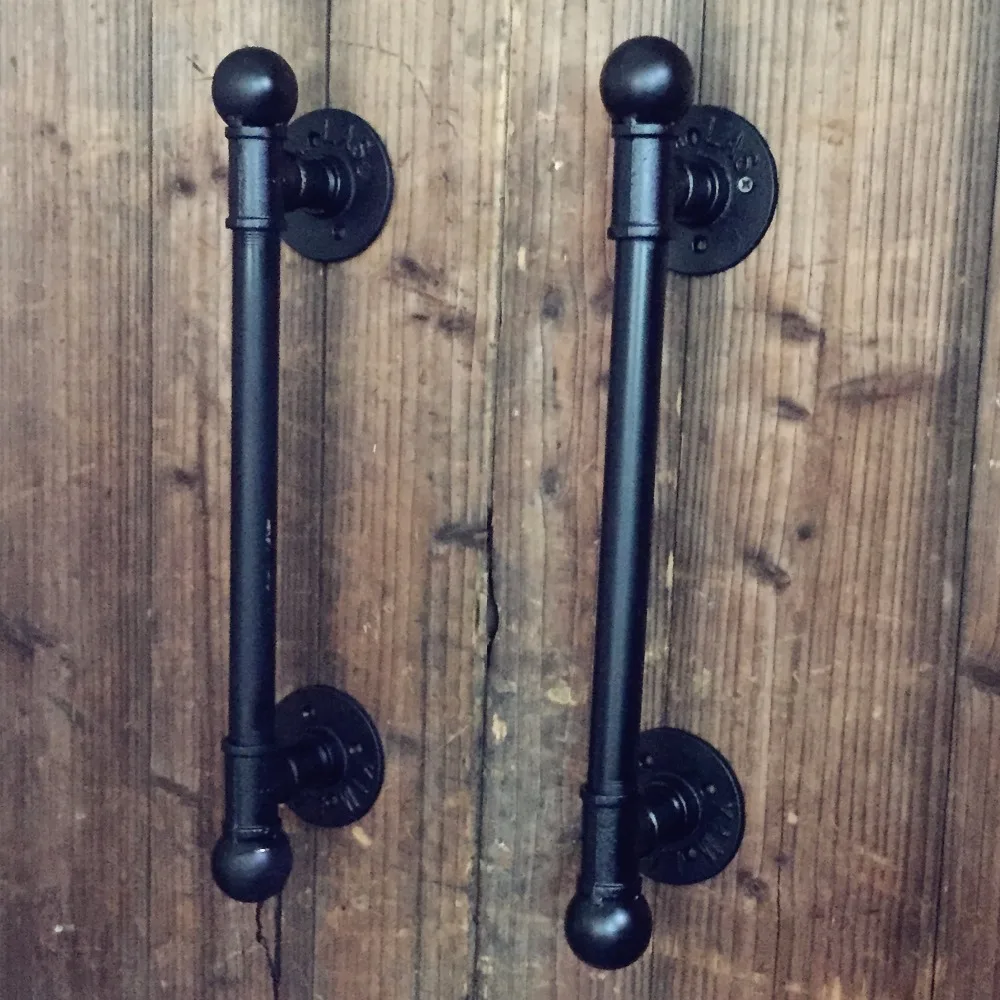 12 / 30CM American Rural Antique Black Door Handle Handles Pull Pulls Water Iron Pipe 12 / 30CM American Rural Antique Black Door Handle Handles Pull Pulls Water Iron Pipe<br><br>Aliexpress