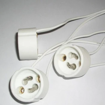 50X GU10 lamp base holder Socket base LED Lamp aging test holder GU10 fitting Silicon cable
50X GU10 lamp base holder Socket base LED Lamp aging test holder GU10 fitting Silicon cable