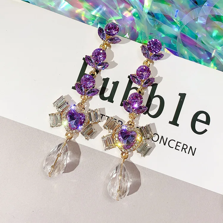 Shiny Side New Women's Fashion Brand Jewelry Long Heart Earrings for Women Gift Crystal Bowknot Drop Earrings
Shiny Side New Women's Fashion Brand Jewelry Long Heart Earrings for Women Gift Crystal Bowknot Drop Earrings