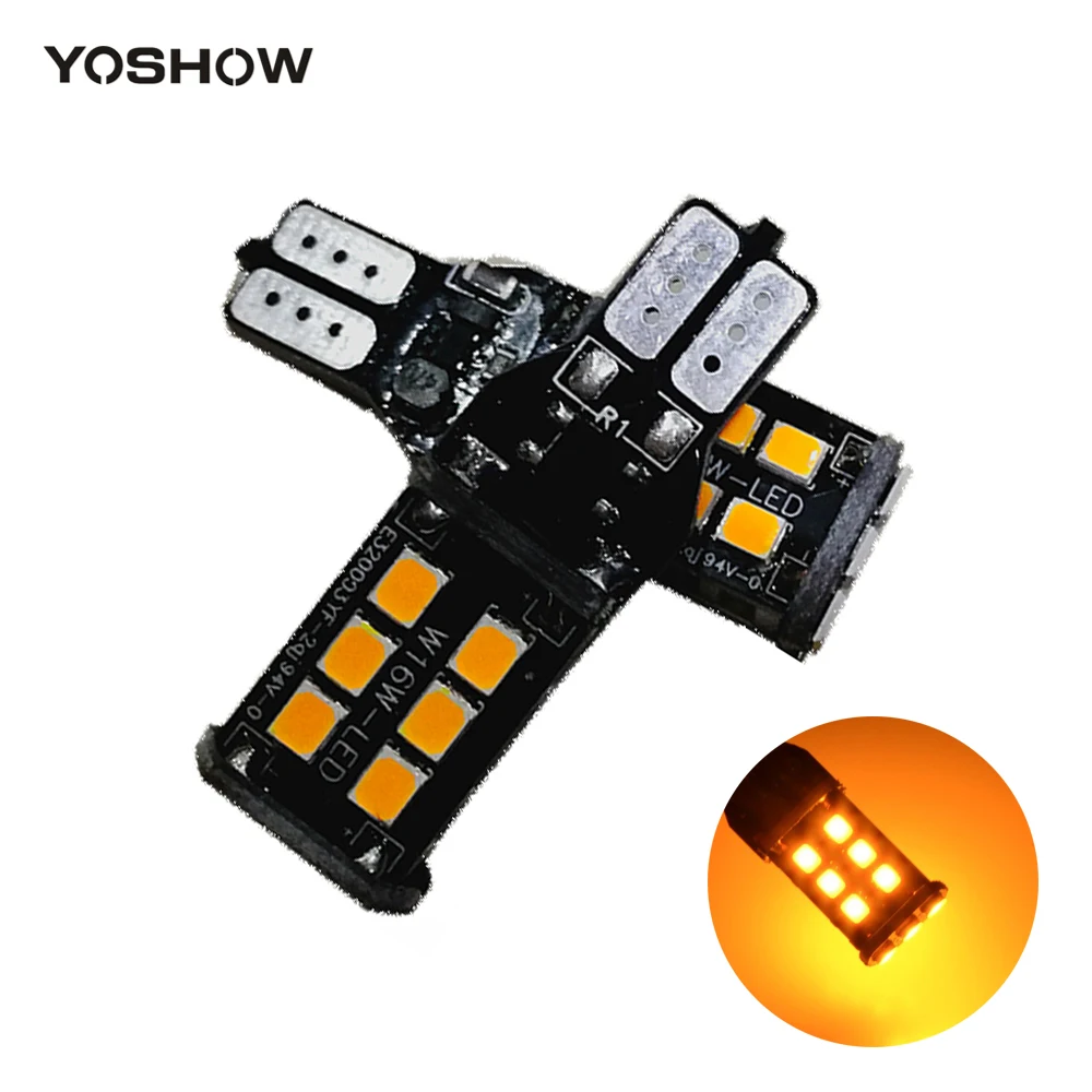 2pcs 800 Lumens Super Bright T15 15 SMD 2835 W16W LED Canbus No Error Car Backup Reverse Tail Brake Lights 921 White Amber Red
2pcs 800 Lumens Super Bright T15 15 SMD 2835 W16W LED Canbus No Error Car Backup Reverse Tail Brake Lights 921 White Amber Red