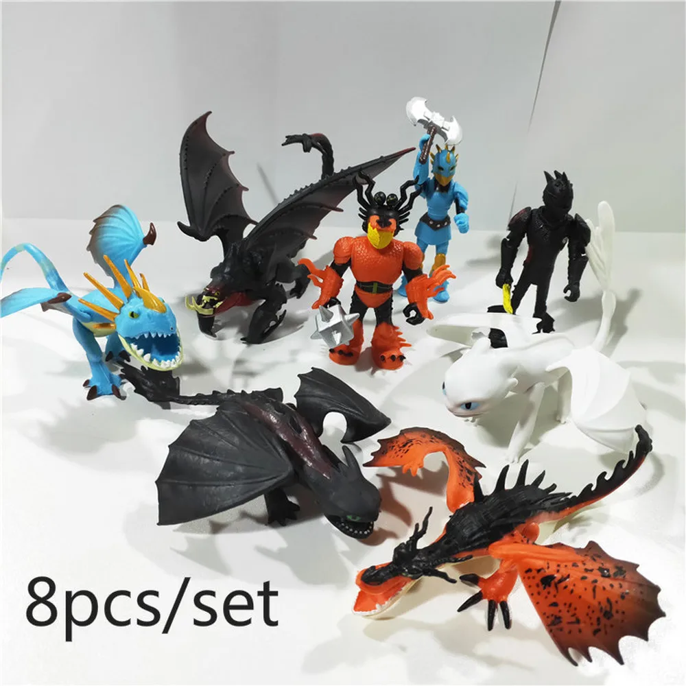 8cm 8 Pcs/set How To Train Your Dragon Toothless Action Figure Light Fury Toothless Toys for Children's Birthday Gifts
8cm 8 Pcs/set How To Train Your Dragon Toothless Action Figure Light Fury Toothless Toys for Children's Birthday Gifts