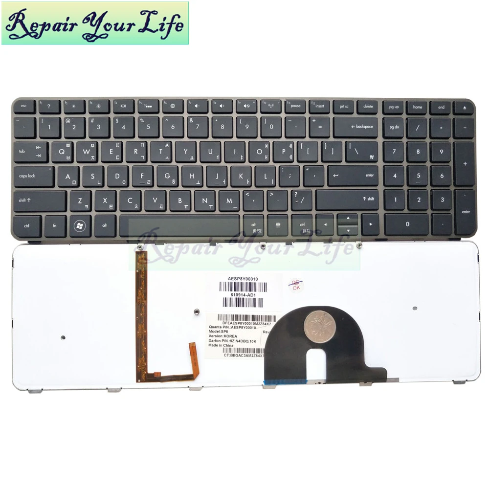 AESP8Y00010 For HP Envy 17t-1000 17-1002TX 17-2090 17-2070 Korean KR black with gray frame backlit 610914-AD1 backlight
AESP8Y00010 For HP Envy 17t-1000 17-1002TX 17-2090 17-2070 Korean KR black with gray frame backlit 610914-AD1 backlight