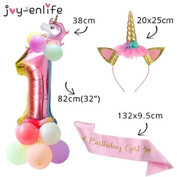 Girls DIY Unicorn Party Hair Band Silk Sash 32inch Rainbow Number Balloon Column 1st Birthday Party Decoration Kids Baby Shower
Girls DIY Unicorn Party Hair Band Silk Sash 32inch Rainbow Number Balloon Column 1st Birthday Party Decoration Kids Baby Shower